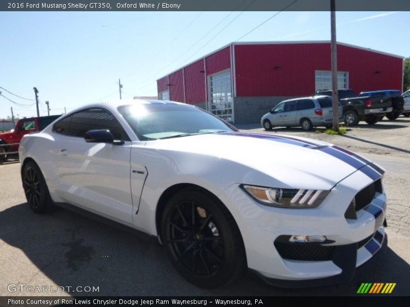 Oxford White / Ebony 2016 Ford Mustang Shelby GT350