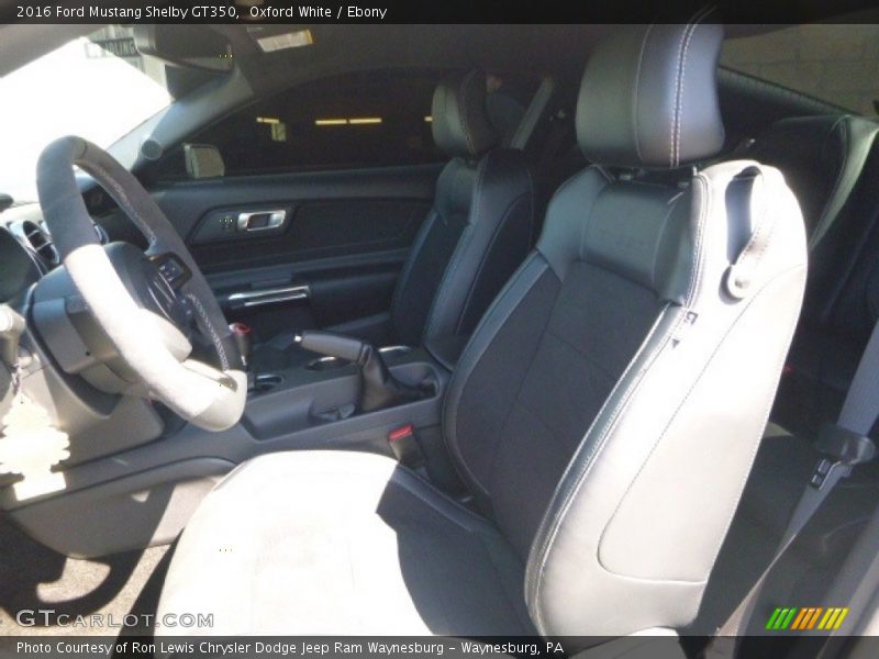 Oxford White / Ebony 2016 Ford Mustang Shelby GT350