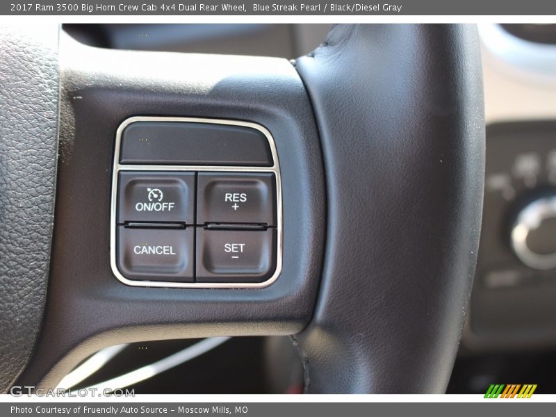 Blue Streak Pearl / Black/Diesel Gray 2017 Ram 3500 Big Horn Crew Cab 4x4 Dual Rear Wheel