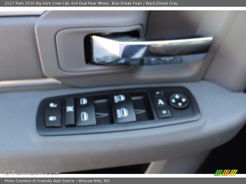 Blue Streak Pearl / Black/Diesel Gray 2017 Ram 3500 Big Horn Crew Cab 4x4 Dual Rear Wheel