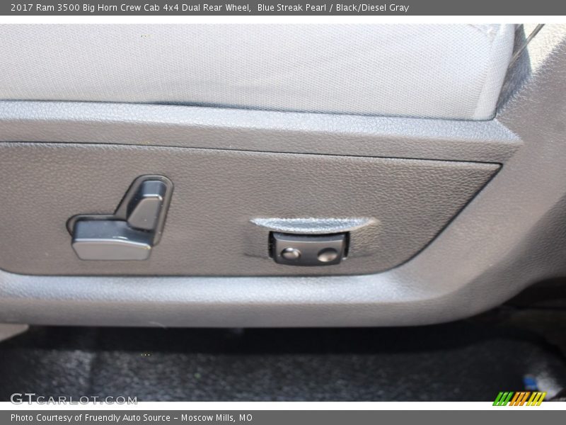 Blue Streak Pearl / Black/Diesel Gray 2017 Ram 3500 Big Horn Crew Cab 4x4 Dual Rear Wheel