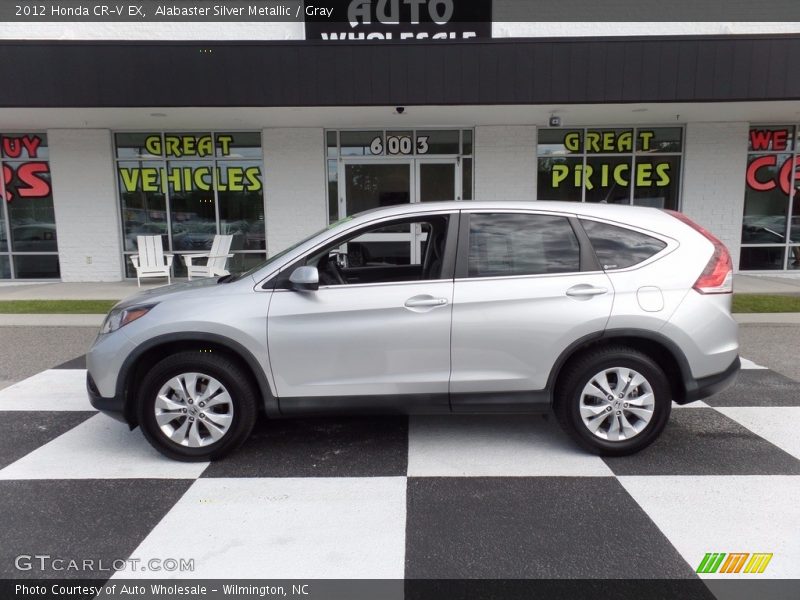 Alabaster Silver Metallic / Gray 2012 Honda CR-V EX