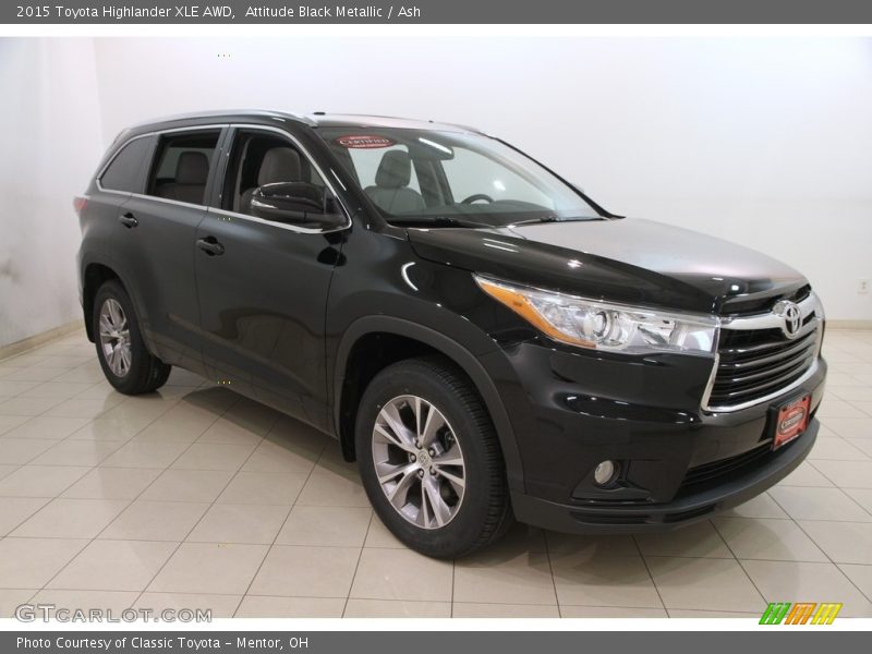 Attitude Black Metallic / Ash 2015 Toyota Highlander XLE AWD