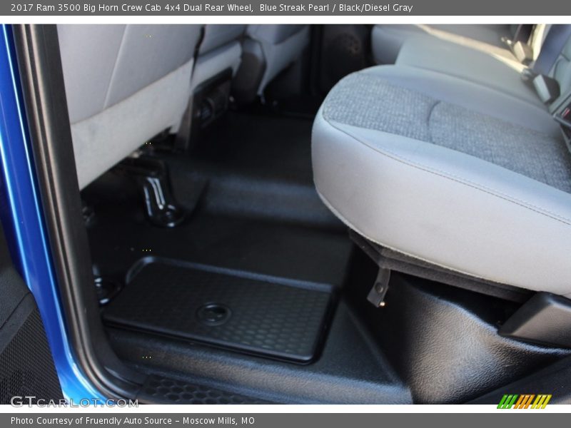 Blue Streak Pearl / Black/Diesel Gray 2017 Ram 3500 Big Horn Crew Cab 4x4 Dual Rear Wheel