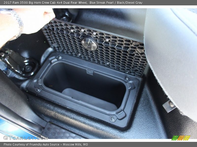 Blue Streak Pearl / Black/Diesel Gray 2017 Ram 3500 Big Horn Crew Cab 4x4 Dual Rear Wheel