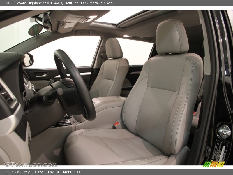 Attitude Black Metallic / Ash 2015 Toyota Highlander XLE AWD