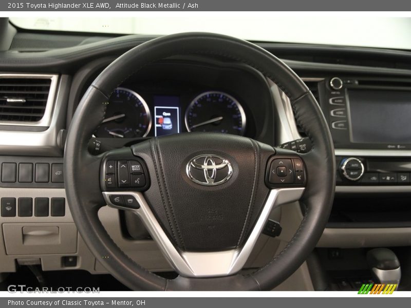 Attitude Black Metallic / Ash 2015 Toyota Highlander XLE AWD