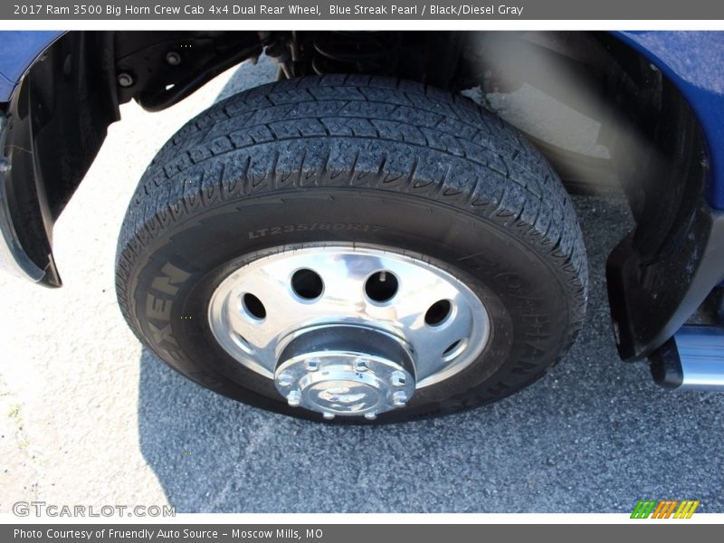 Blue Streak Pearl / Black/Diesel Gray 2017 Ram 3500 Big Horn Crew Cab 4x4 Dual Rear Wheel