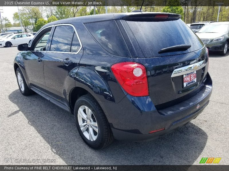 Blue Velvet Metallic / Jet Black 2015 Chevrolet Equinox LS
