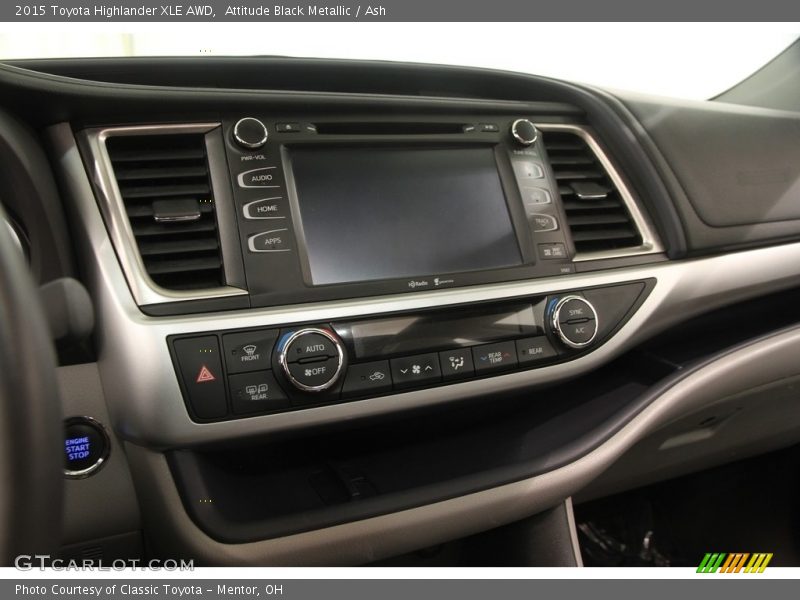 Attitude Black Metallic / Ash 2015 Toyota Highlander XLE AWD