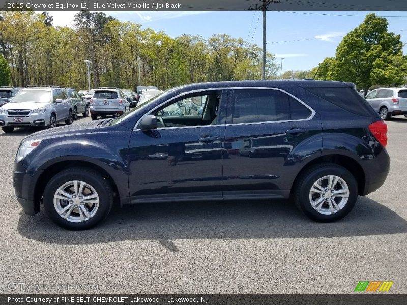 Blue Velvet Metallic / Jet Black 2015 Chevrolet Equinox LS