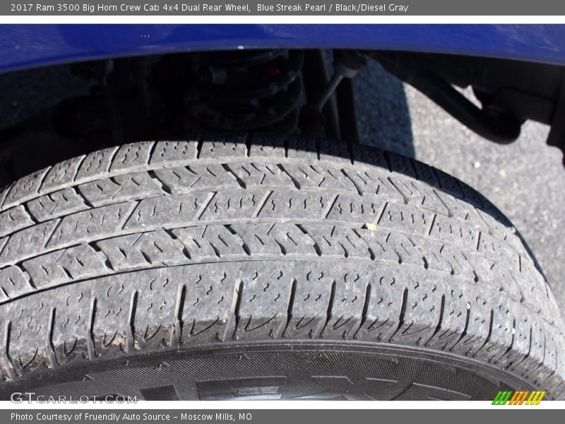 Blue Streak Pearl / Black/Diesel Gray 2017 Ram 3500 Big Horn Crew Cab 4x4 Dual Rear Wheel