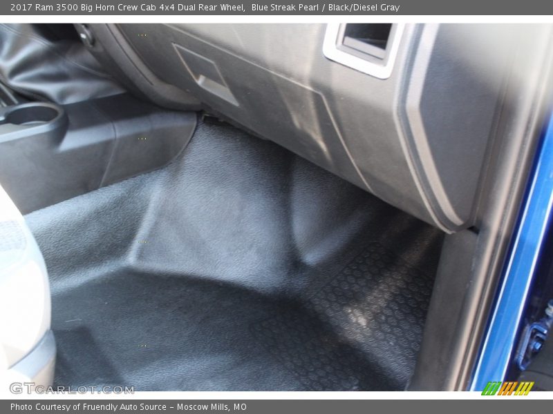 Blue Streak Pearl / Black/Diesel Gray 2017 Ram 3500 Big Horn Crew Cab 4x4 Dual Rear Wheel