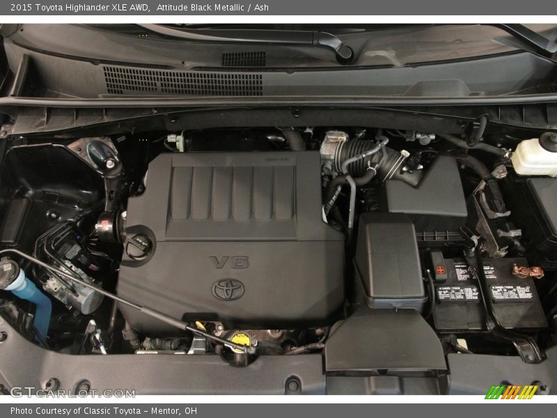 Attitude Black Metallic / Ash 2015 Toyota Highlander XLE AWD