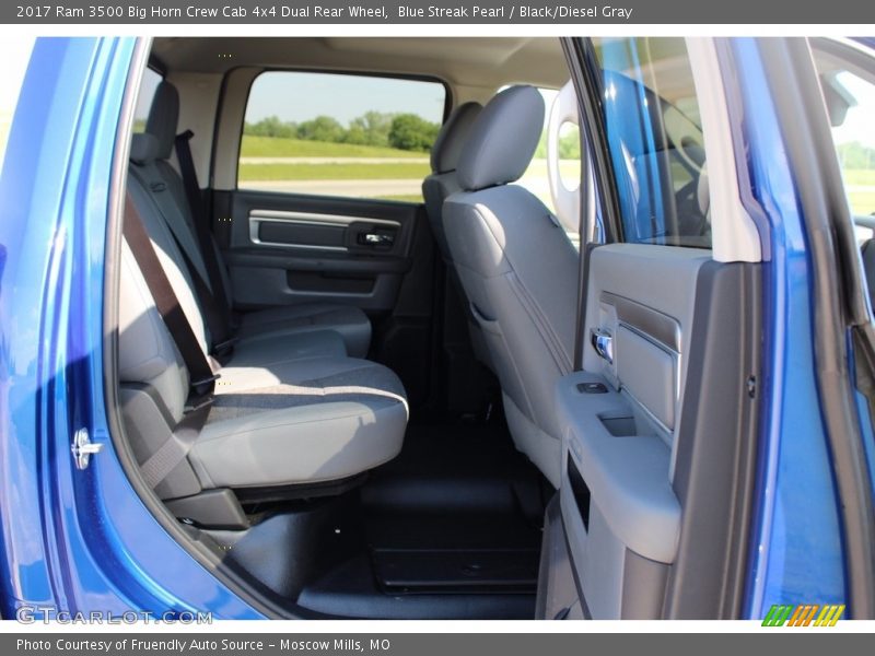 Blue Streak Pearl / Black/Diesel Gray 2017 Ram 3500 Big Horn Crew Cab 4x4 Dual Rear Wheel