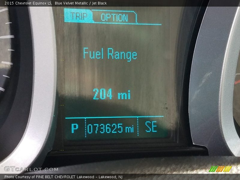 Blue Velvet Metallic / Jet Black 2015 Chevrolet Equinox LS