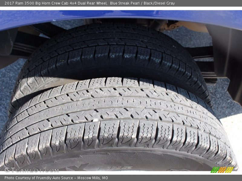 Blue Streak Pearl / Black/Diesel Gray 2017 Ram 3500 Big Horn Crew Cab 4x4 Dual Rear Wheel