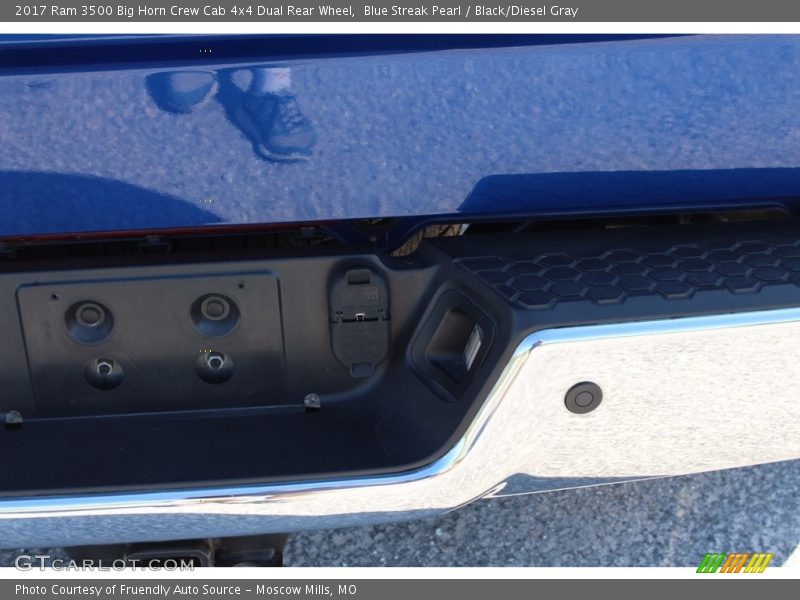 Blue Streak Pearl / Black/Diesel Gray 2017 Ram 3500 Big Horn Crew Cab 4x4 Dual Rear Wheel