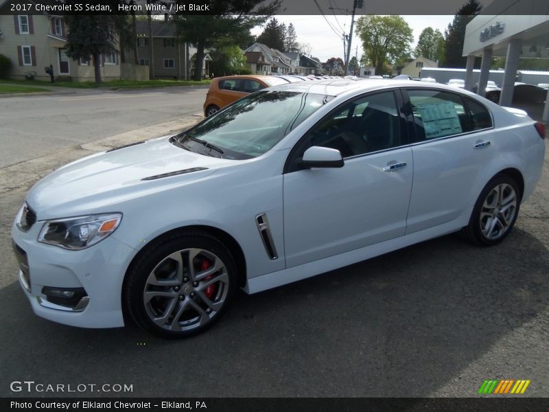 Heron White / Jet Black 2017 Chevrolet SS Sedan