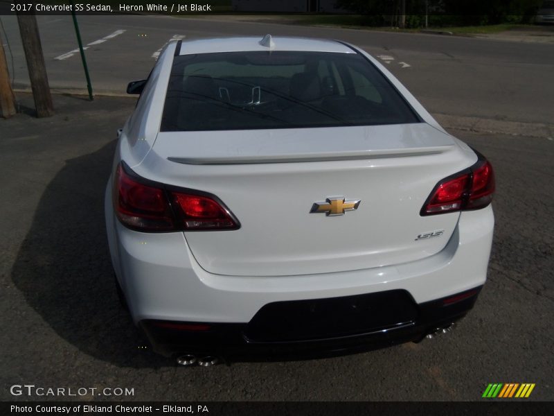 Heron White / Jet Black 2017 Chevrolet SS Sedan