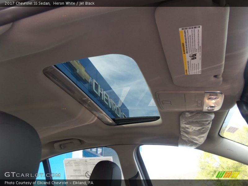 Heron White / Jet Black 2017 Chevrolet SS Sedan