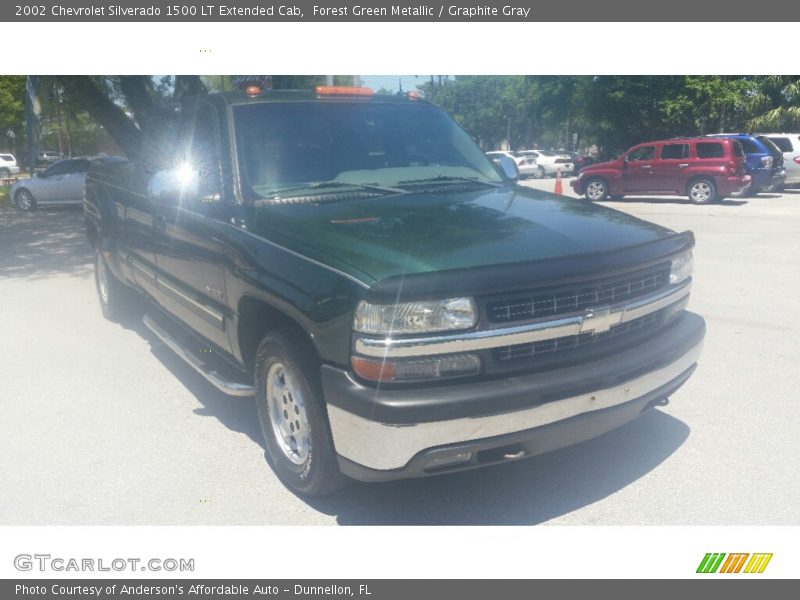 Forest Green Metallic / Graphite Gray 2002 Chevrolet Silverado 1500 LT Extended Cab