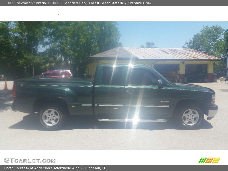 Forest Green Metallic / Graphite Gray 2002 Chevrolet Silverado 1500 LT Extended Cab