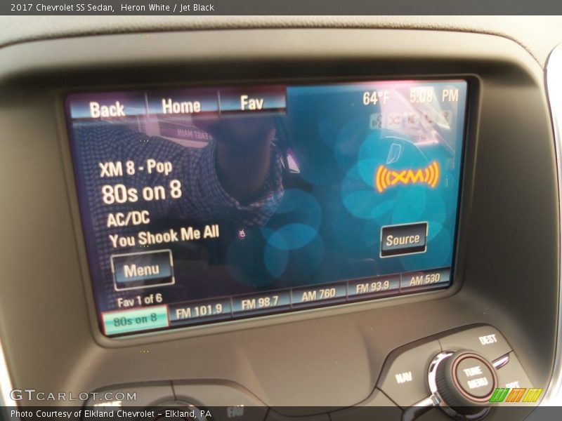 Heron White / Jet Black 2017 Chevrolet SS Sedan