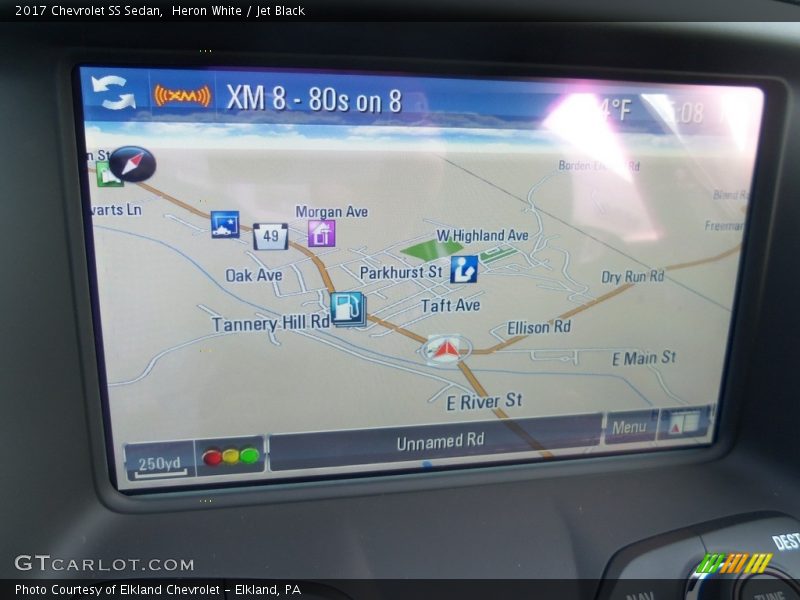 Navigation of 2017 SS Sedan