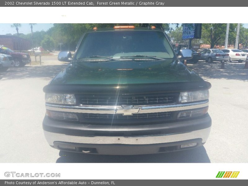 Forest Green Metallic / Graphite Gray 2002 Chevrolet Silverado 1500 LT Extended Cab