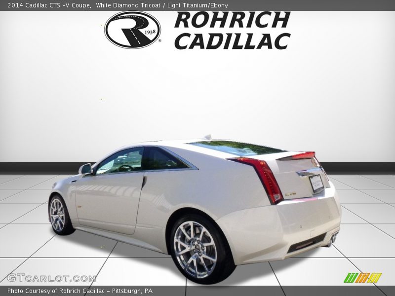 White Diamond Tricoat / Light Titanium/Ebony 2014 Cadillac CTS -V Coupe