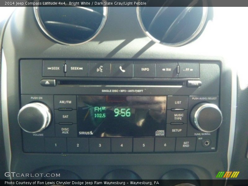 Bright White / Dark Slate Gray/Light Pebble 2014 Jeep Compass Latitude 4x4