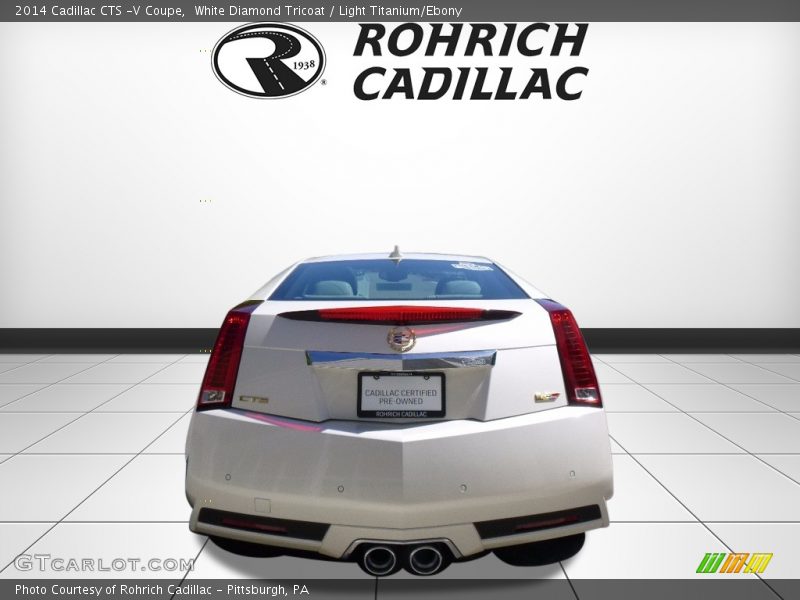 White Diamond Tricoat / Light Titanium/Ebony 2014 Cadillac CTS -V Coupe