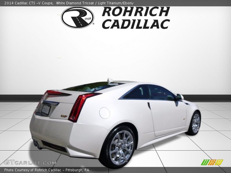 White Diamond Tricoat / Light Titanium/Ebony 2014 Cadillac CTS -V Coupe
