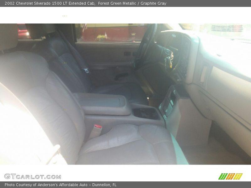 Forest Green Metallic / Graphite Gray 2002 Chevrolet Silverado 1500 LT Extended Cab