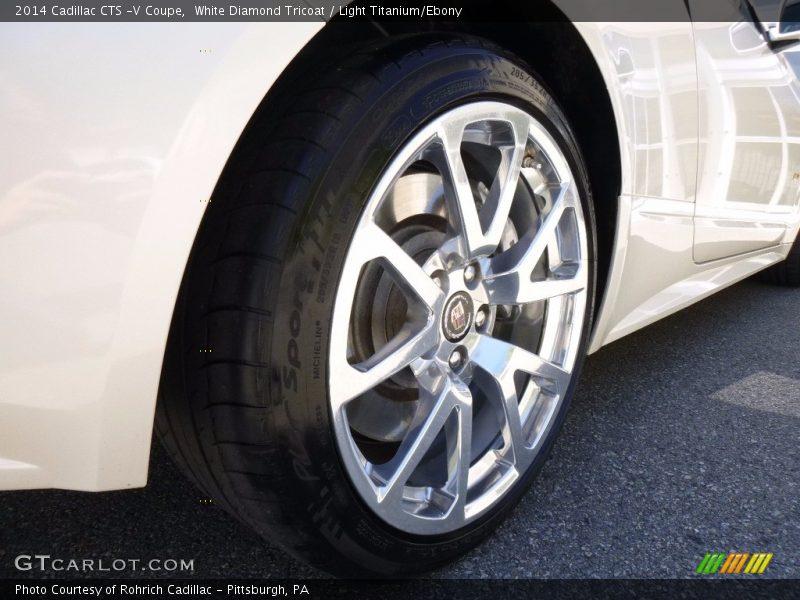 White Diamond Tricoat / Light Titanium/Ebony 2014 Cadillac CTS -V Coupe