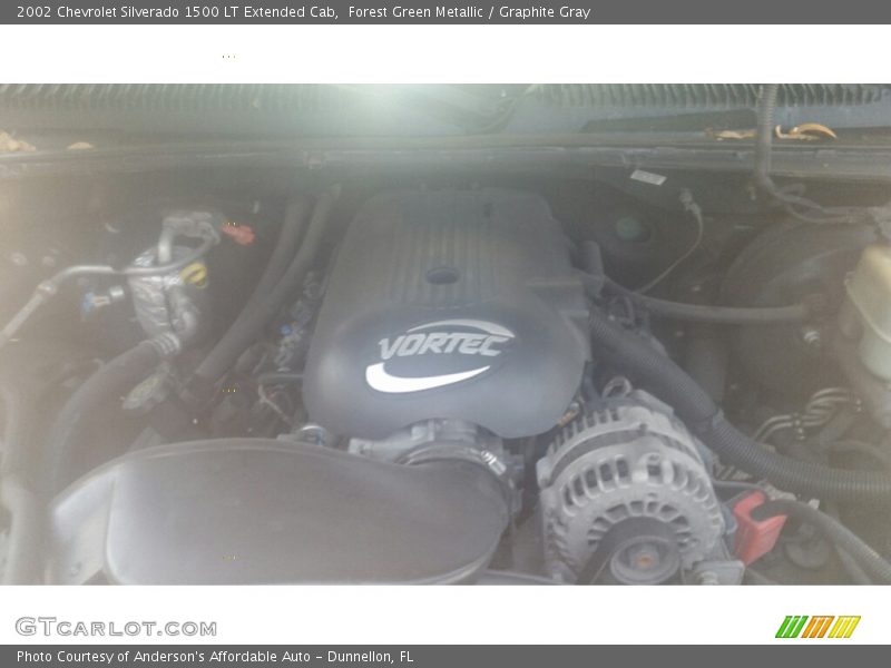 Forest Green Metallic / Graphite Gray 2002 Chevrolet Silverado 1500 LT Extended Cab