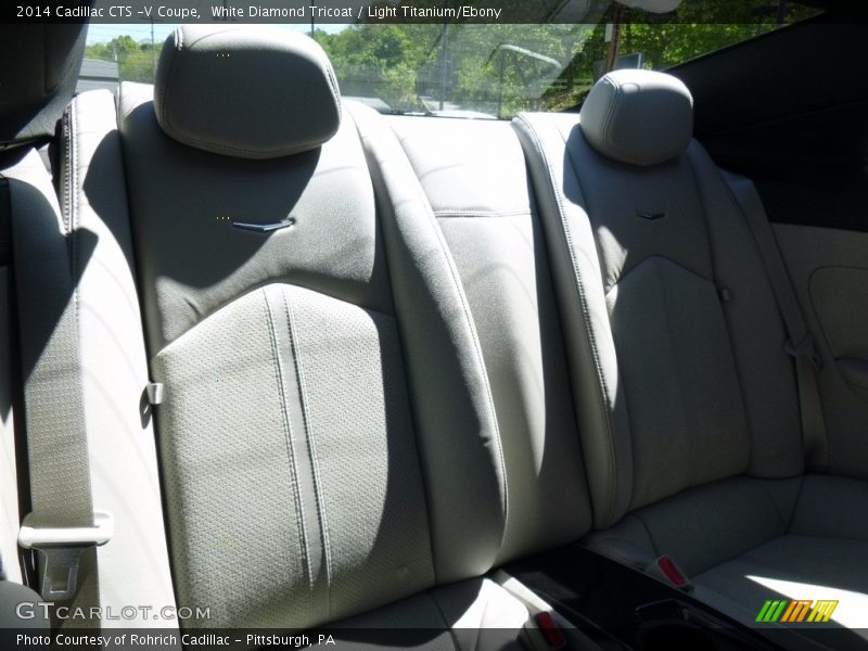 White Diamond Tricoat / Light Titanium/Ebony 2014 Cadillac CTS -V Coupe