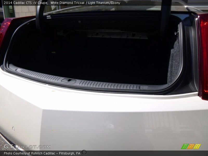 White Diamond Tricoat / Light Titanium/Ebony 2014 Cadillac CTS -V Coupe