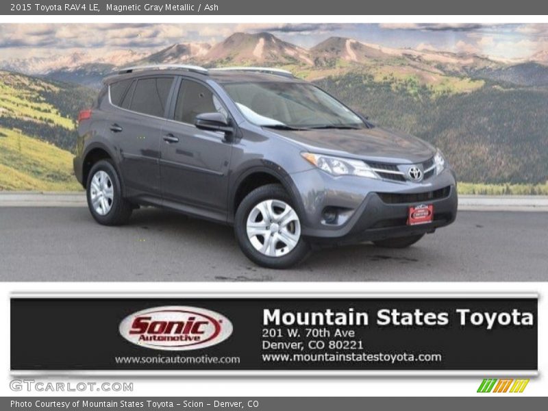 Magnetic Gray Metallic / Ash 2015 Toyota RAV4 LE
