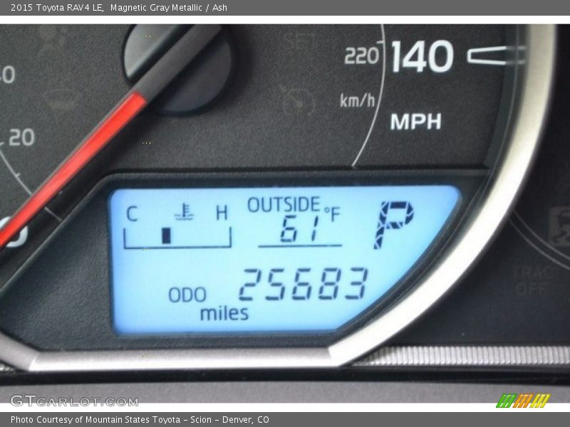 Magnetic Gray Metallic / Ash 2015 Toyota RAV4 LE