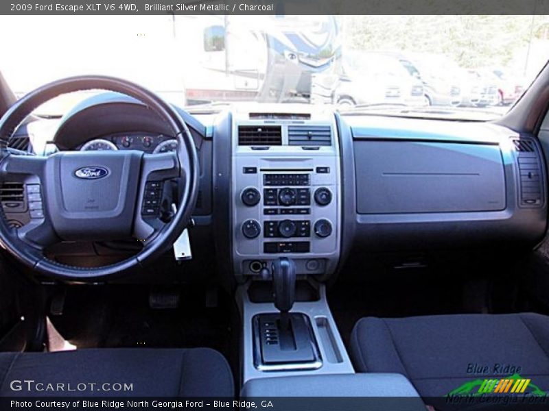 Brilliant Silver Metallic / Charcoal 2009 Ford Escape XLT V6 4WD