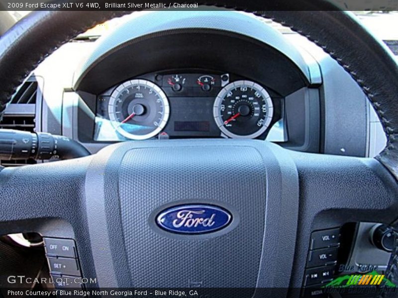 Brilliant Silver Metallic / Charcoal 2009 Ford Escape XLT V6 4WD