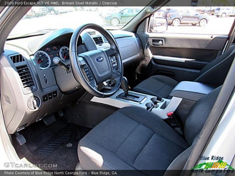 Brilliant Silver Metallic / Charcoal 2009 Ford Escape XLT V6 4WD