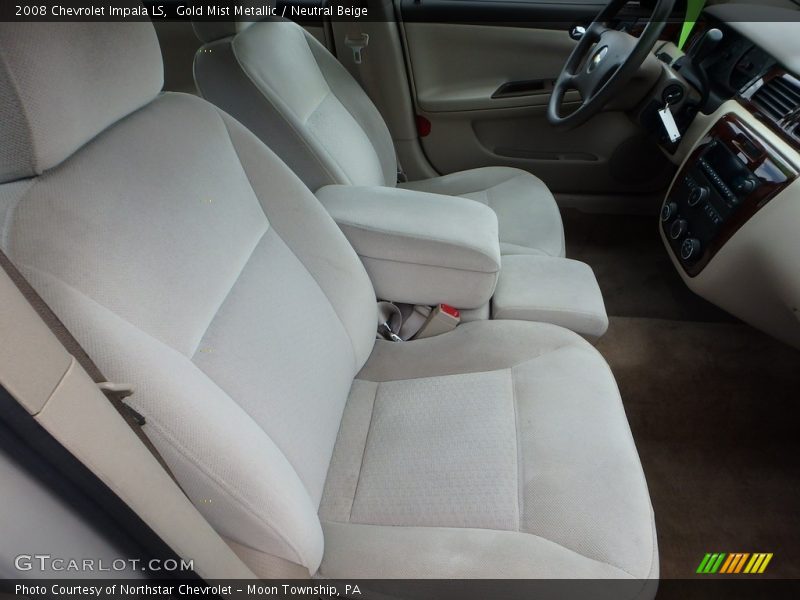 Gold Mist Metallic / Neutral Beige 2008 Chevrolet Impala LS