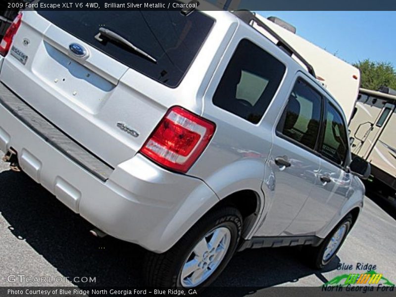 Brilliant Silver Metallic / Charcoal 2009 Ford Escape XLT V6 4WD