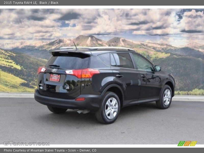 Black / Black 2015 Toyota RAV4 LE