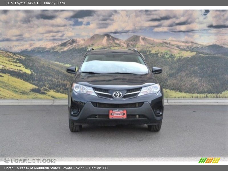 Black / Black 2015 Toyota RAV4 LE