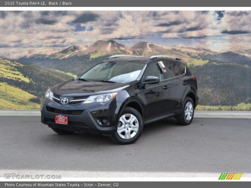 Black / Black 2015 Toyota RAV4 LE