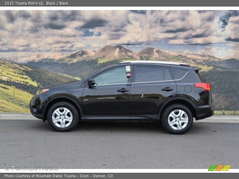 Black / Black 2015 Toyota RAV4 LE